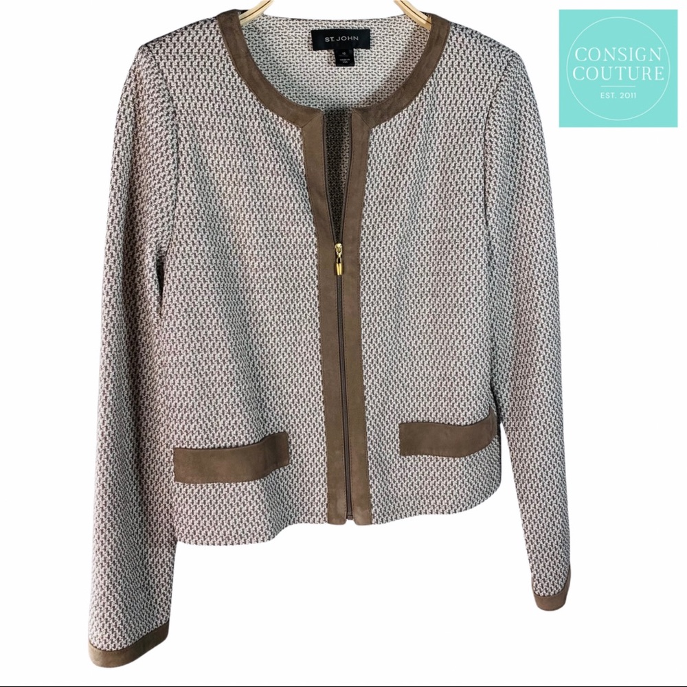 St. John Zip Up Blazer
